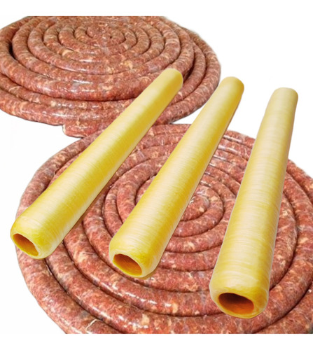 Tripa Artificial De Colágeno P/linguiça Cal 24 Kit Com 3 Un