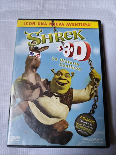 Shrek + 3d La Historia Continúa Película Dvd Original Doble 