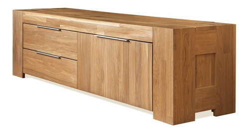Imagen 3 de 5 de Mueble Tv 100% Madera Maciza De Roble Ref: Maciza04