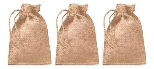 100 Costalitos De Yute De Algodón De 25 Cm X 35 Cm