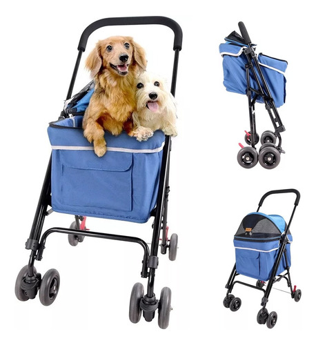 Cochecito Paseo Perro Mascota Astro Go Lite Ibiyaya