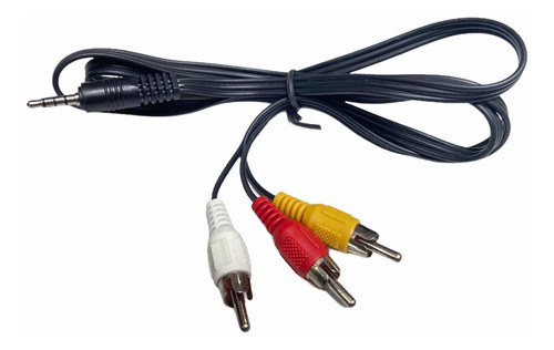 Cable  Audio Y Video  Adaptador Av 3 A 1 3.5mm A Rca 1metro