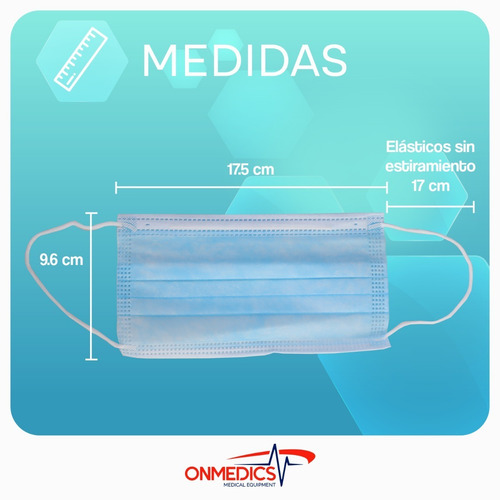 Imagen 3 de 7 de Cubrebocas 250 Piezas Tricapa Mascarilla Proteccion Comodo