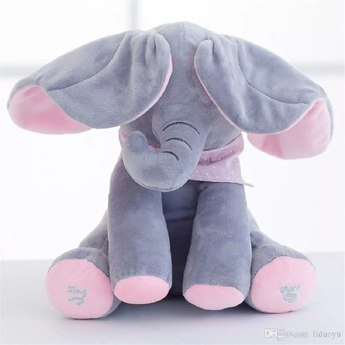 Juego Juguete Elefante Pick A Boo Bebe Sonido Musical