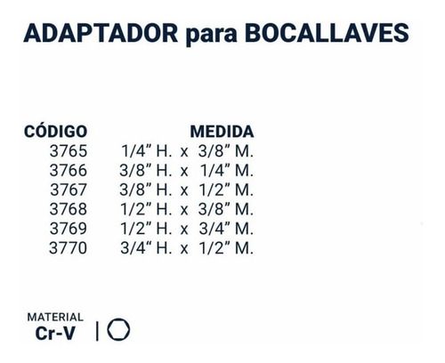 Imagen 2 de 4 de Adaptador Tubos Bocallave 1/2 Hembra 3/8 Macho Bremen 3768