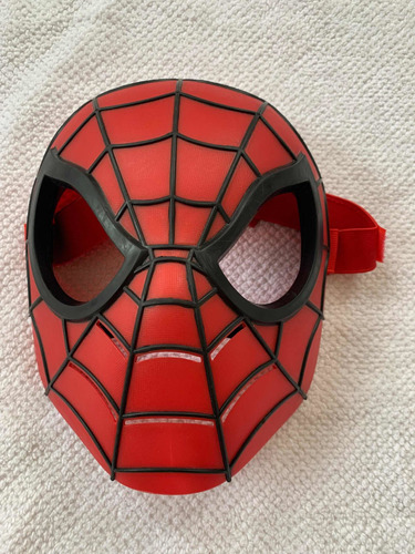 Máscara Disfraz Hombre Araña Hasbro Original Dura Con Velcro