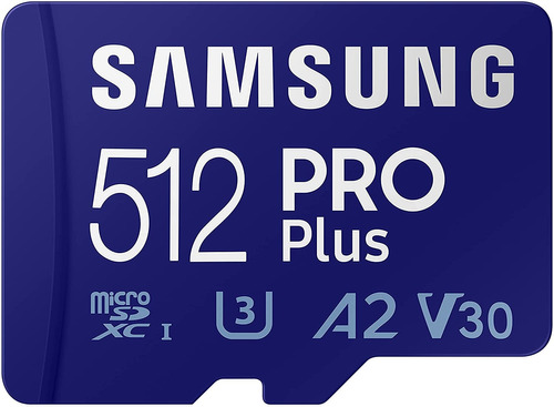 Imagen 1 de 7 de Tarjeta De Memoria Samsung Pro Plus Adaptador 512gb 160mb/s Mb-md512ka/am