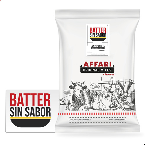 Batter Sin Sabor P/milanesa X 1kg Rinde 30lts X Kg Affari