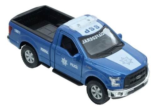 Camiometa De Colección Ford F-150 Policia México Escala 1:36