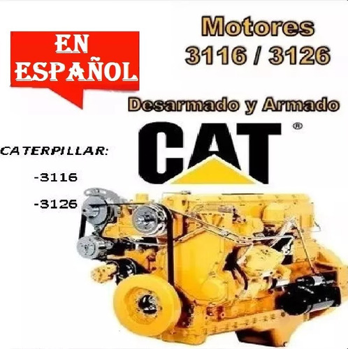 Caterpillar 3116 3126 Despiece Motor Taller Reparación Españ