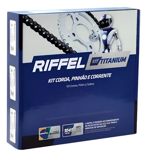Relação Cg 150/160 Titan Fan Start Cargo Aço 1045 (kit)
