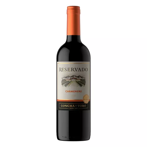 Imagem 1 de 1 de Vinho tinto meio seco Carménère Reservado Reservado 2019 adega Concha y Toro 750 ml