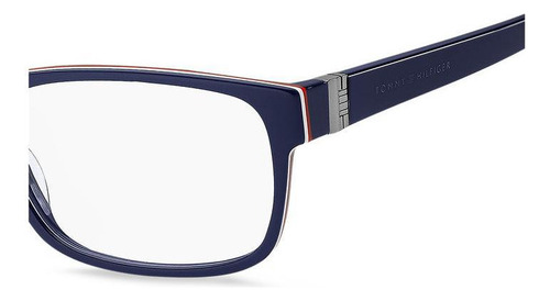 Armação De Óculos Tommy Hilfiger Th1818 Pjp 57 - Azul - 57