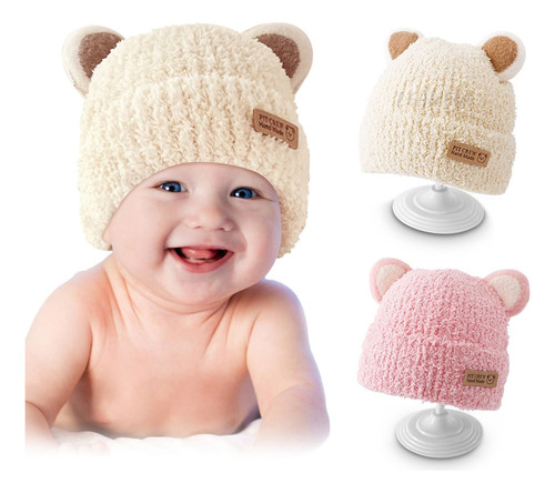 Aruoy Gorros For Lindo Bebé De Punto De Pequeña Oso Niña