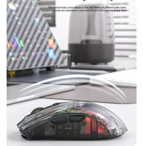 Mouse Sem Fio Attack Shark X2 Pro Com Base Trimode Preto Preto