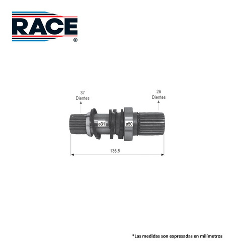 Imagen 2 de 6 de Conector De Flecha Derecho Vw Eurovan 1.9l 2006-2009 Race