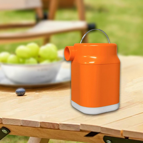 Potente Inflador Eléctrico Para Actividades Al Rojo Naranja