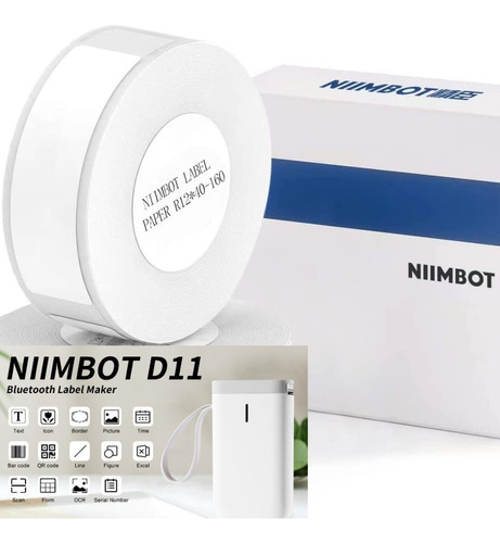 Fita de etiqueta para impressora Niimbot 12x40-160 4,7 x 1,57