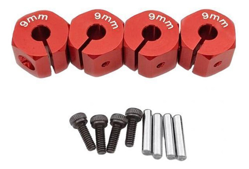 2 Repuestos De Bujes De Rueda Hexagonales Rc Para Scx10 Cc01