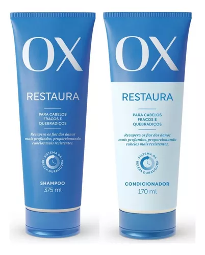 Kit Ox Reconstrução Profunda Shampoo 375ml E Cond 170ml