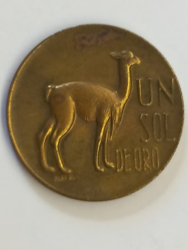 Moneda Peruana -un Sol De Oro- 1968-latón -excelente-km248