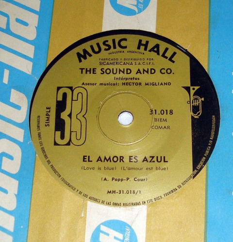 The Sound And Co. El Amor Es Azul Simple   / Kktus 