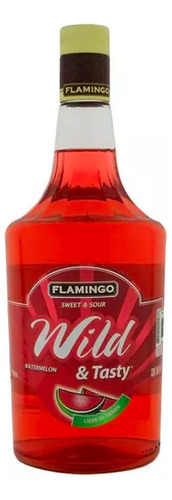 Pack De 6 Licor Flamingo Wild & Tasty Sandia 1 L