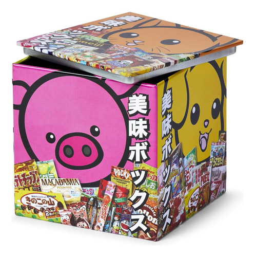 Dagashi Anime Otaku Snacks Japoneses Caja De Almacenamiento 