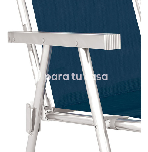 Sillón X2 Aluminio Playero Pescador Camping Alto Mor