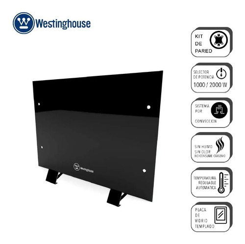 Imagen 3 de 7 de Panel Vitroconvector Westinghouse Calefactor De Piso O Pared