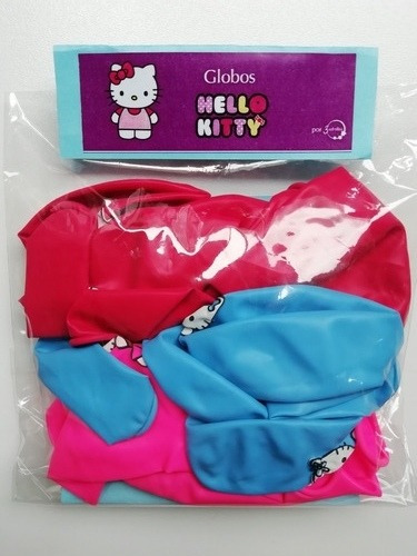 Set 12 Globos De Latex Hello Kitty