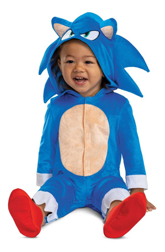 Disfraz Talla 6-12 Meses Para Bebé De Sonic 2 Halloween