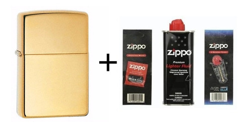 Encendedor Zippo Mod 254b + Fluido+piedras+mecha+ Grabado