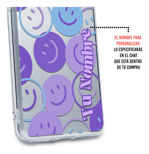 Funda Para Huawei Happy Faces Para Mujer Con Nombre