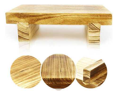 3 Taburetes De Madera Para Cama, Taburete De Un Escalón