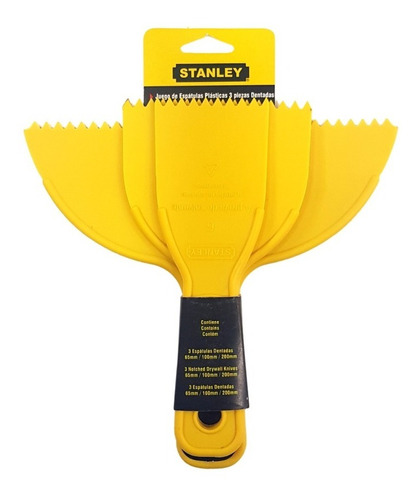 Juego Set Espatulas Dentadas Stanley 28-033 - 65/100 Y 200mm