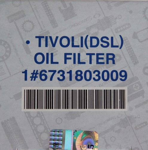 Imagen 4 de 6 de Filtro De Aceite Original Ssangyong New Korando 1.5 2020-...