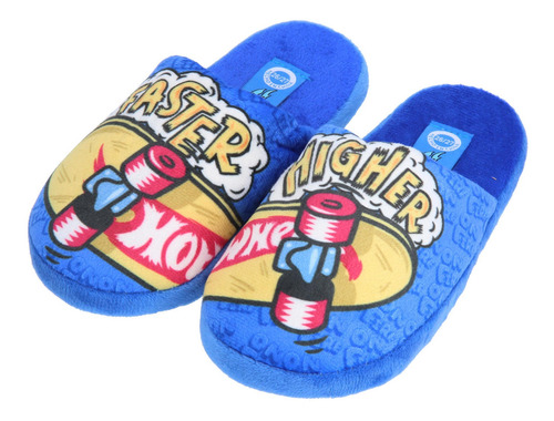 Pantuflas Hotwheels Azul