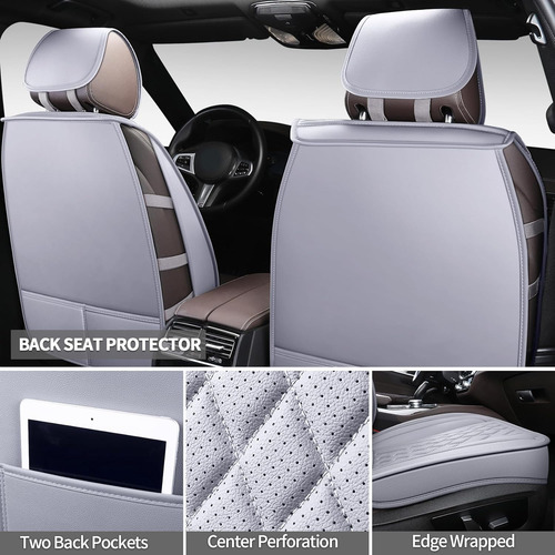 Fundas Para Asientos De Automóvil: Cuero Pu De Primera 9767