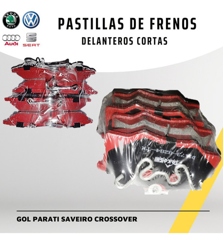 Pastillas De Frenos Delanteras Cortas Para Vw Gol Parati