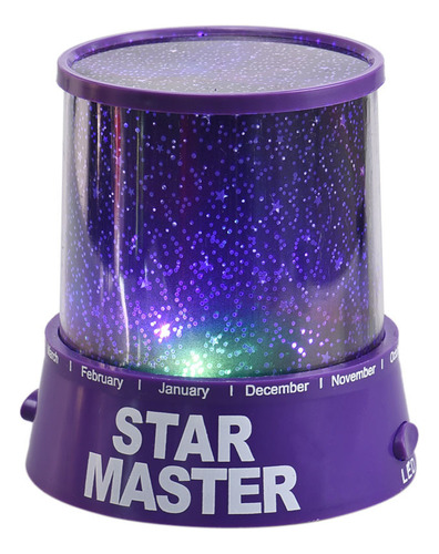 Lámpara De Noche Romántica Con Proyector Led Cosmos Star Mas