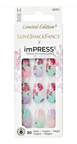 Kiss Impress Loveshackfancy De Edición Limitada Press-on