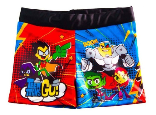 Traje De Baño Tipo Boxer Para Niños! Titanes