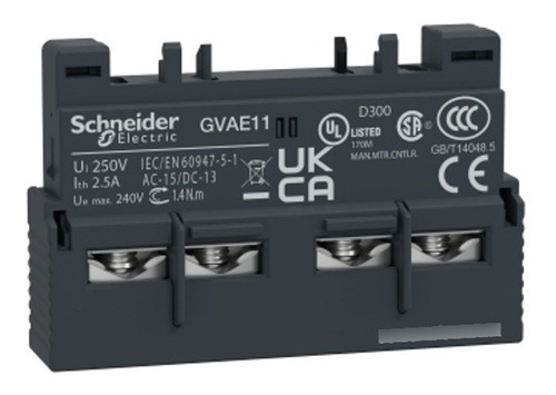 Contacto Aux Frontal Guardamotor Schneider 1na+1nc Gvae11