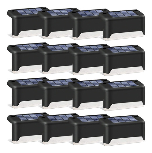 Luces Solares Para Cubierta De 16 Unidades Led Impermeables 