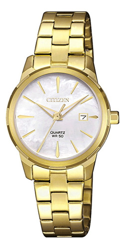 Reloj Citizen Eu607256d Japon Dama 100% Acero 50m Madreperla