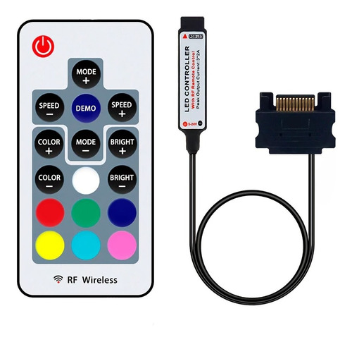 Controlador De Luces Rgb 12v 4pin Independiente Sata