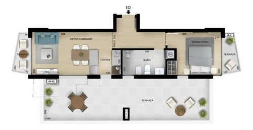 Venta A Estrenar! Nostrum Central - 1 Dormitorio - 90 Mts - Balcón - Terraza- Ley Vis - U$s 156.171