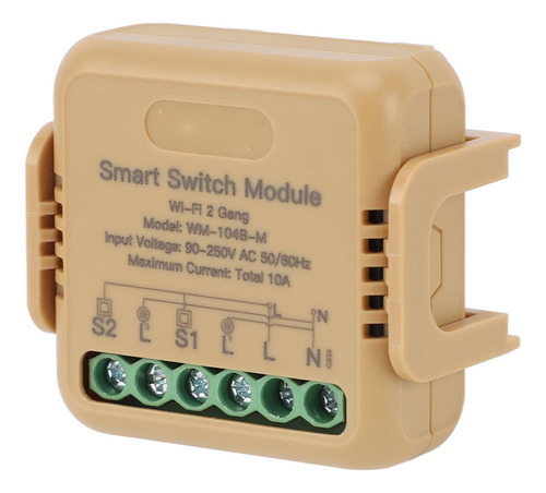 Relé Wifi Inteligente De 2 Vías Para Control Remoto De Voz Y