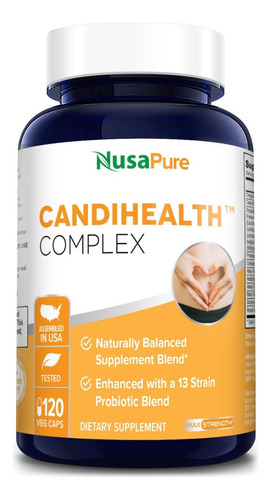 Candida Health Complex Candida Cleanse 120 Caps. Hecho Usa